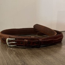 Carmen size 42 Tooled Brown Leather Western belt
