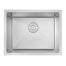 ATTOP Nano Handmade Stainless Steel 23 In. Single Bowl Undermount Kitchen Sink M