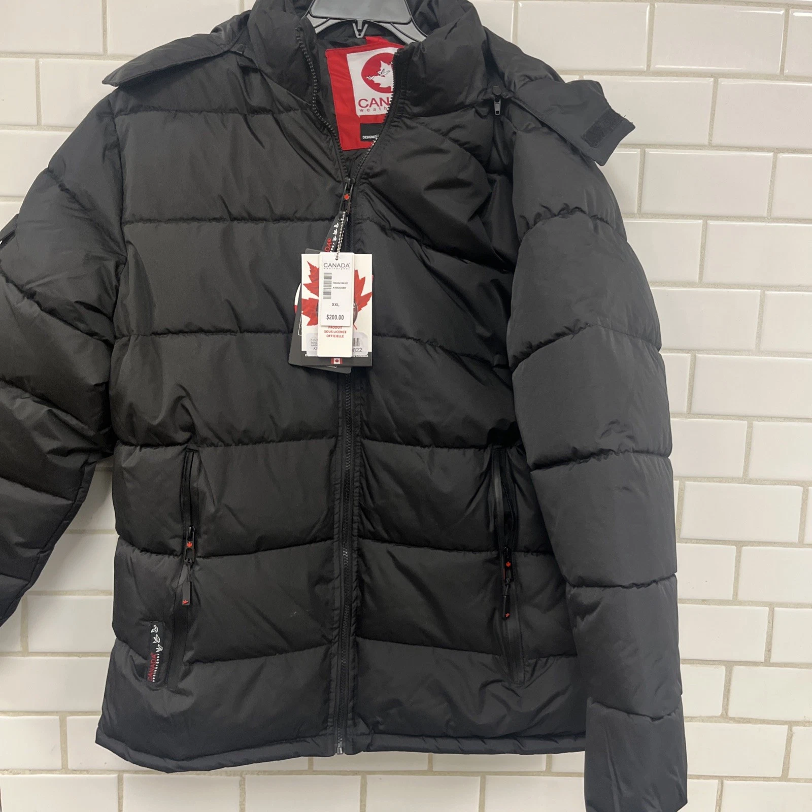 New Canada Weather Gear Men’s Size 2xl Black Grey MSRP $200