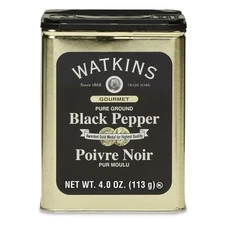 Watkins Gourmet spice Tin pure Ground Black Pepper 6 oz.......