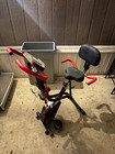 pooboo Folding Magnetic Exercise Bike w/ Backrest LCD Adjustable Resistance — photo 1