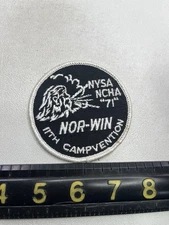 Vtg NOR-WIN New York NYSA NCHA National Campers Hikers Assn Patch T103