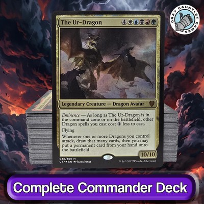 The Ur-Dragon COMMANDER DECK Dragon Tribal Strong MTG Custom Powerful Edh Magic