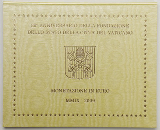 Vatikan KMS 2009 Benedikt XVI. 3 88 Euro Stempelglanz MGM
