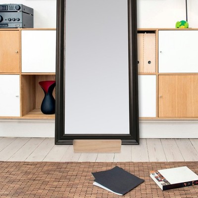 Bodenspiegelständer, Holzspiegelhalter, Spiegelständer in voller Länge,