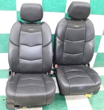 Worn 19 Escalade Black Leather Heat Cool Front Power Bucket Seats Pair Wty Worn 19 Escalade Black Leather Heat Cool Front Power Bucket Seats Pair Wty