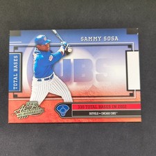 2003 Playoff Absolute Memorabilia Materials Home Run 13/49 Sammy Sosa #TB-6