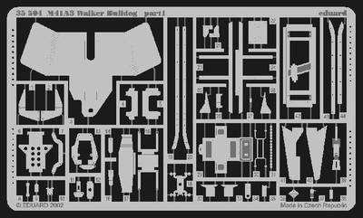 Eduard Models Photoetch for 1/35 US M41A3 Walker Bulldog Tank for AFV Club kit