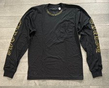 Chrome Hearts Neck Logo Pocket LS Tee Black/Army Green Size M NEW