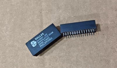 10PCS LOT- Dallas DS1225Y-200 8KX8 NON-VOLATILE SRAM MODULE, PDIP28- New