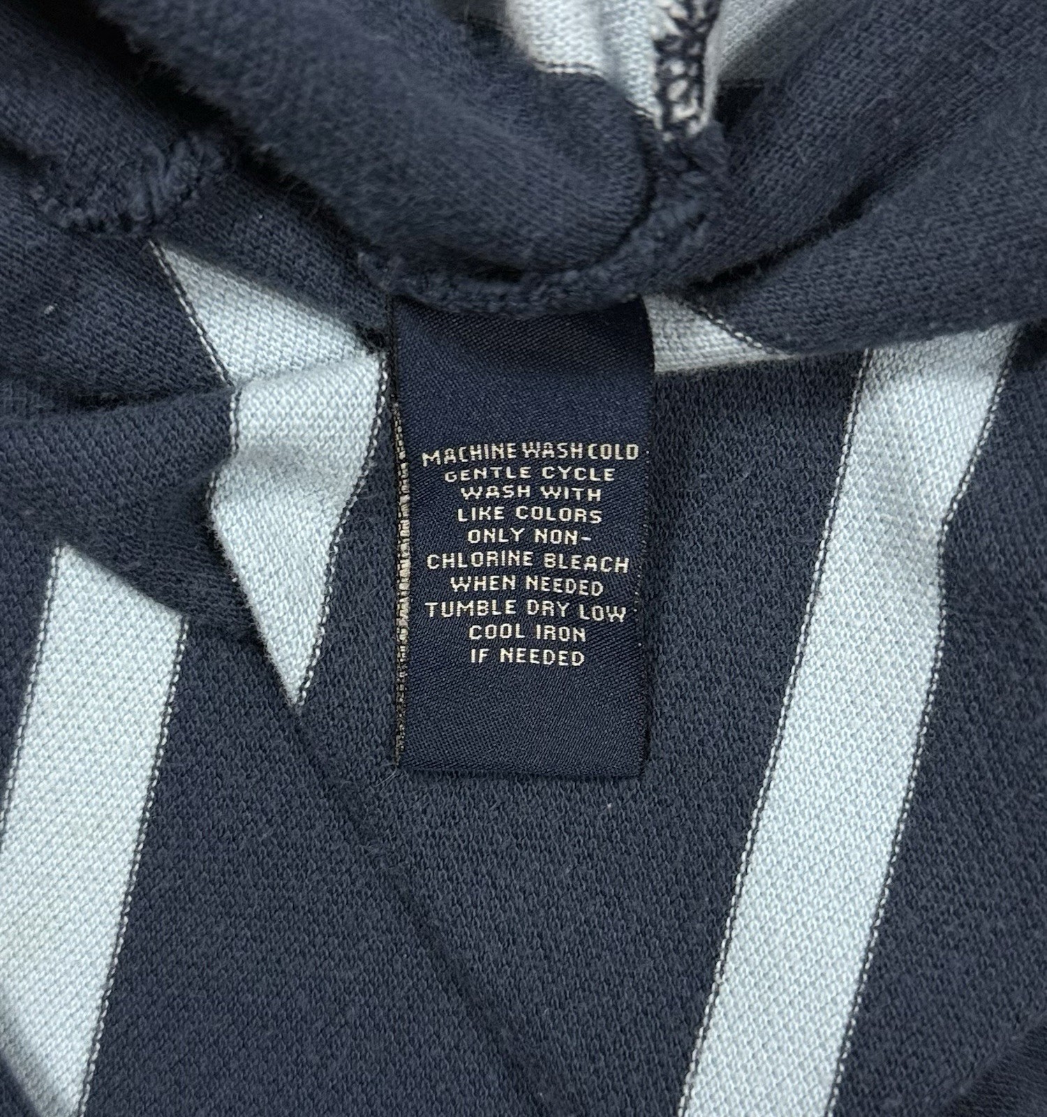 Polo Jeans Ralph Lauren 100% cotton blue striped US flag polo shirt mens XL thumbnail 6