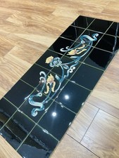 Set 30 New Victorian Art Nouveau Fireplace Hearth Splashback Tiles Deep Green