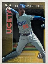 2020 Bowman Platinum Edwin Uceta Prospect Gold Foil #’d 25/50 Dodgers / Rays