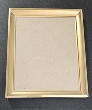 Burnes Of Boston Shadow Box Style Recessed Metal Photo Frame Fits 8x10 Gold Tone