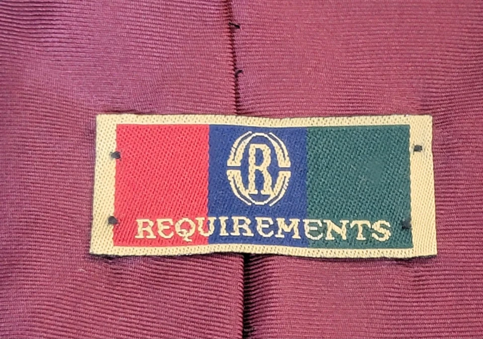 Corbata de cuello vintage para hombre roja seda italiana Navidad 55,5" X 4" Foto 3 de 4