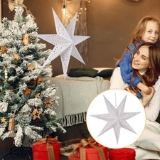 3 Pcs Xmas Star Paper Lantern Lampshade Hanging Pendant Light Decoration