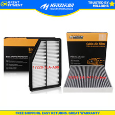 COMBO SET ENGINE AND CARBONIZED CABIN AIR FILTER For 2015-16 HONDA CRV  CR-V