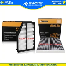 COMBO SET ENGINE AND CARBONIZED CABIN AIR FILTER For 2015-16 HONDA CRV  CR-V