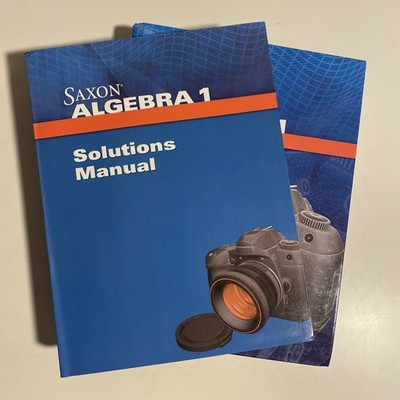 Saxon Algebra 1 Set: Student Book & Solutions Manual, Like New