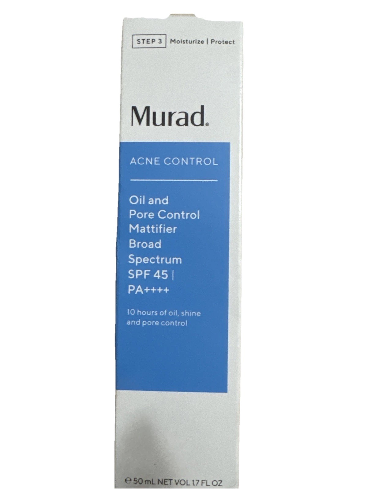 MURAD Acne Control Oil Pore Mattifier Broad Spectrum SPF 45 1.7 oz NEW ...