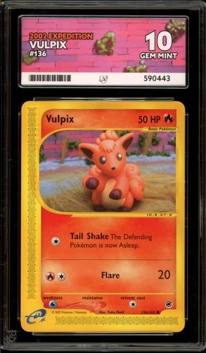 Pokemon Vulpix Expedition #136 ACE 10 Gem Mint