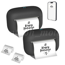 Label Printer Bluetooth Barcode Self-Adhesive Mini Thermal Printer Portable
