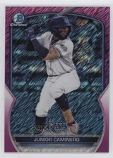 2023 Bowman Chrome Prospects Fuchsia Shimmer Refractor /199 Junior Caminero 9e1