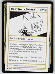 Don't Worry About It - Mystery Booster 2 Playtest Card