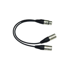Yorkville MC-1YM Standard Series XLR-F to 2x XLR-M Y-Cable