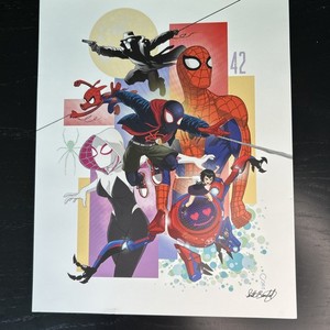 SIGNED Spider-Man Into the Spiderverse - Scott Benefiel original comic art print