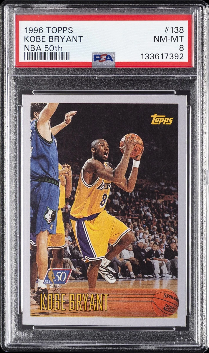 Kobe Bryant Basketball Grade 8 Rookie Sports Trading Cards