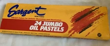 Sargent 24 Jumbo Oil Pastels 1.1 cm x 6.9 cm - Slightly Used
