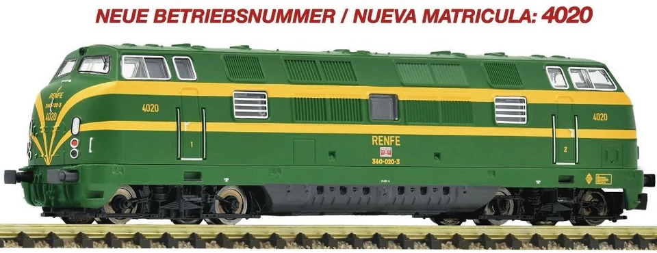 Fleischmann 7370026, Diesellok D340, RENFE, Digital + Sound, Neu & OVP, N