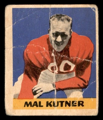 1949 Leaf Football #32 Mal Kutner PR