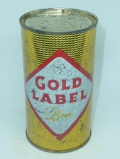 Empty Bottom Opened 12oz Gold Label Beer Flat top- Walter Brewing Co. Pueblo, Co