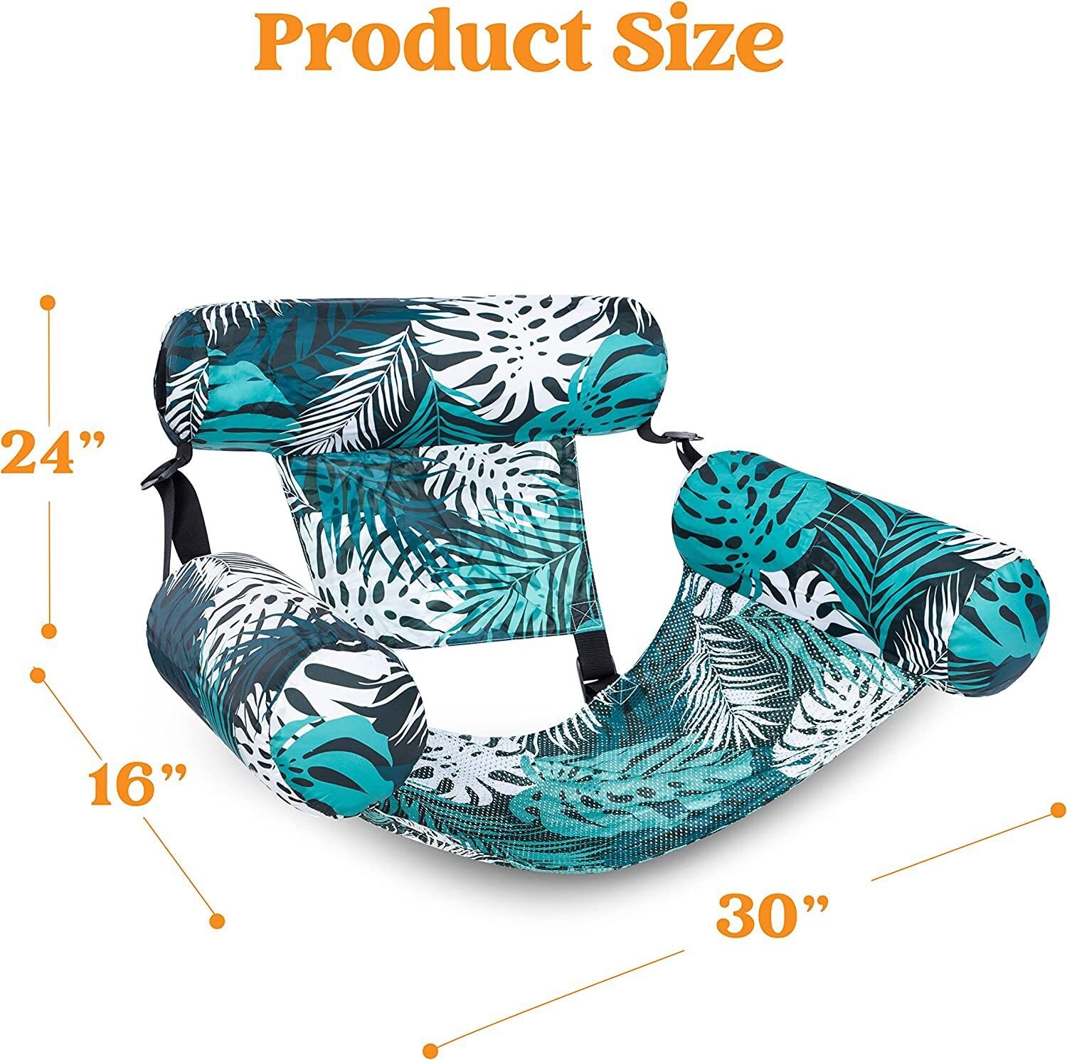 2 Packs Inflatable Pool Floats Adult,Floating Lounge Chairs,Blow up Pool Noodles
