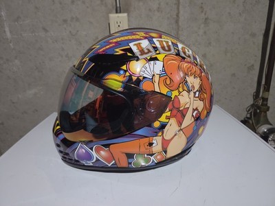 Icon Domain Lucky Lid Motorcycle Helmet XL W/ Helmlink
