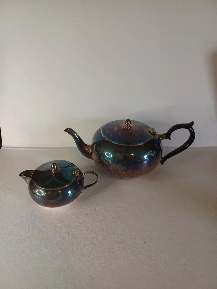 Винтажный посеребренный чайник и сливочник Crusader E.P.N.S.A1. Отличное состояние товара!!!  - Изображение 4 из 4