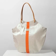 jack gomme tote bag ATELIER ete 1866 FLORES bicolor lightweight orange