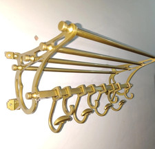 French Rack Nautical Luggage Rack Train Wall Mounted Rack vintage luxury D cor