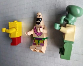 Lego 3818 Bikini Bottom Undersea Party Fig Lot Spongebob Squidward Patrick Star 