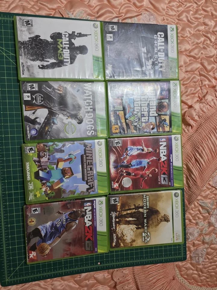 “Lote de jogos Xbox 360 + PS4 – COD, GTA V, NBA 2K, Minecraft – Pacote com 14 jogos” - Imagem 2 de 4