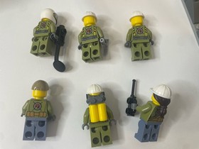 LEGO City Volcano Explorers LOT of 2 Sets Volcano Base 60124 & Helicopter 60123