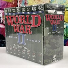 World War II CBS NEWS Documentary Walter Cronkite VHS Videotapes History Battles
