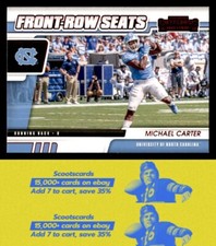 2021  Panini Contenders Draft Picks Michael Carter  Front-Row Seats Red #30