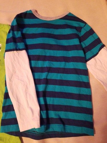 Boys Size 8 SHIRT Lot Blue & Green GUC St. Patty's, Casual Shirt Lot - Picture 4 of 4