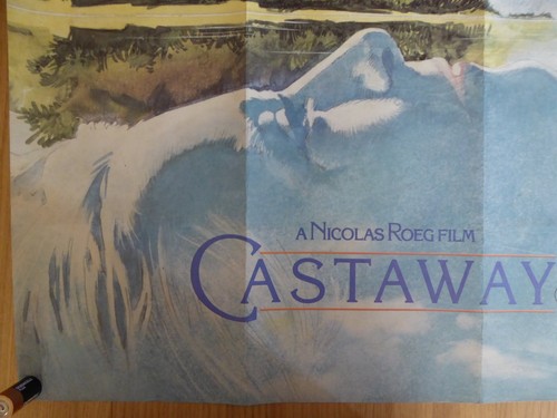 CASTAWAY (1986) - original UK quad film/movie poster, Oliver Reed,Amanda Donohoe - Imagen 4 de 5
