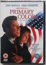 Image of Primary Colors - John Travolta, Emma Thompson - REG 2 PAL DVD - NEW & SEALED