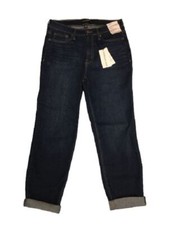 Calvin Klein Jeans High-Rise Slim Raw Hem Ankle Jeans Womens 29 Blue Jeans NEW