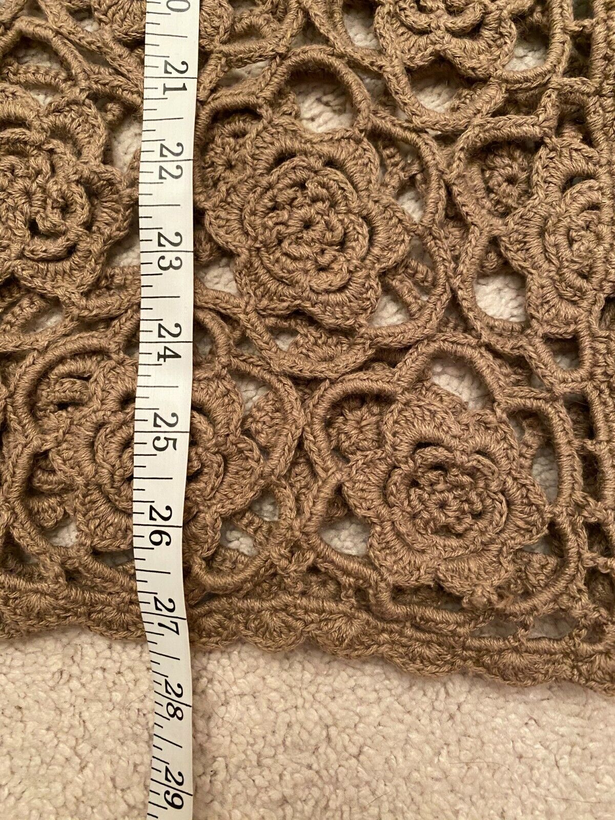 EXTRA POINT by Reference Point Brown Crochet-Look… - image 5